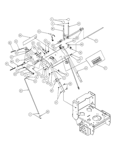 Standard Handle Assembly Wt Diagram and Parts List for HF1748 55AF3D4V150-WAM Cub Cadet Lawn Mower